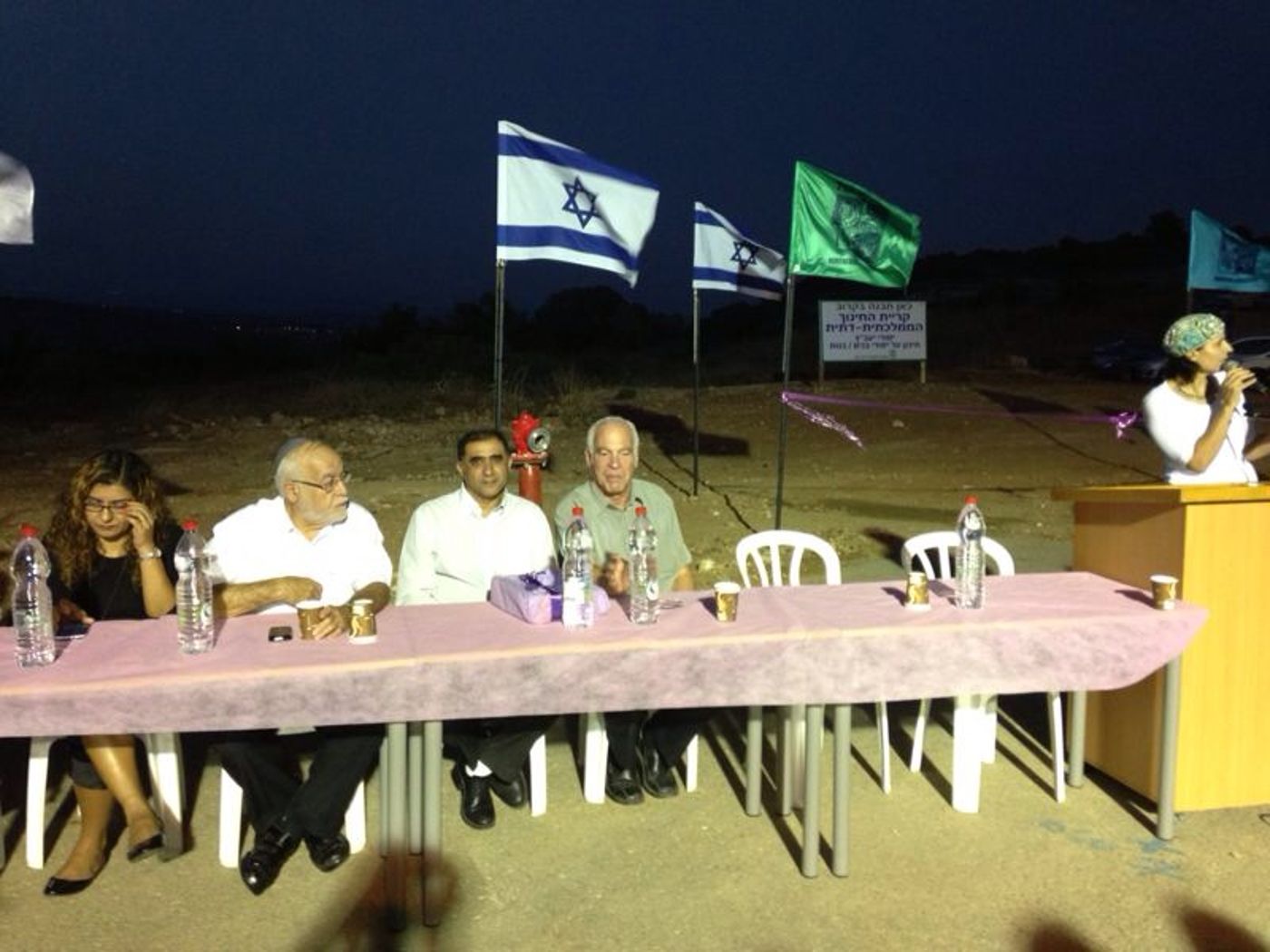 השר אריאל הניח אבן פינה לקרית החינוך בזכרון יעקב