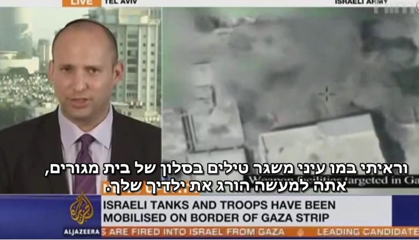 צפו: בנט בראיון מגן על ישראל באל ג'זירה