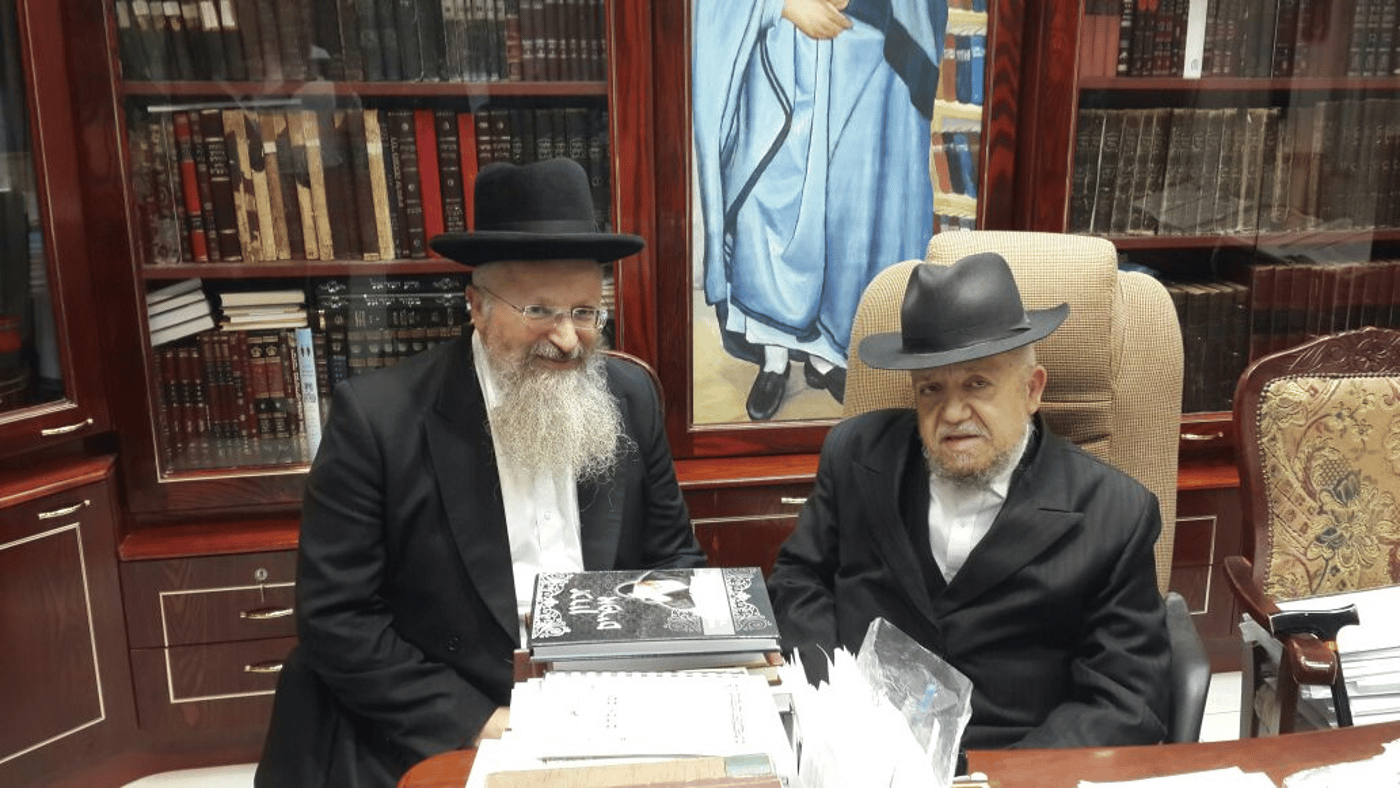 הרב אליהו נועד עם הרב מזוז: "באתי לברך"