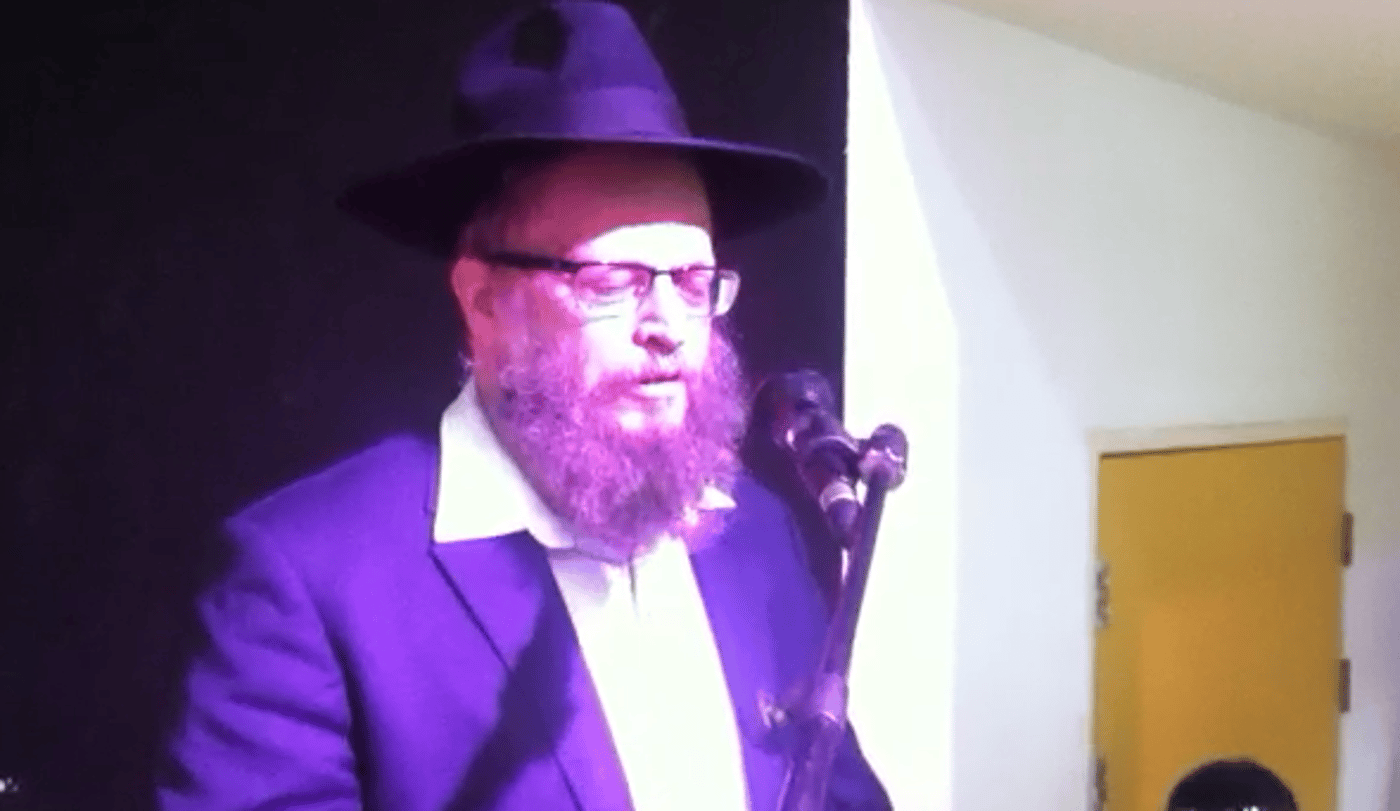 הרב משה בלייכר בהופעה פומבית נדירה