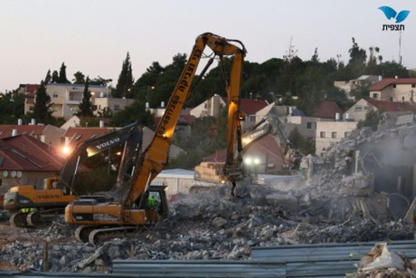סוף עצוב: הושלמה הריסת בתי דריינוף בבית אל