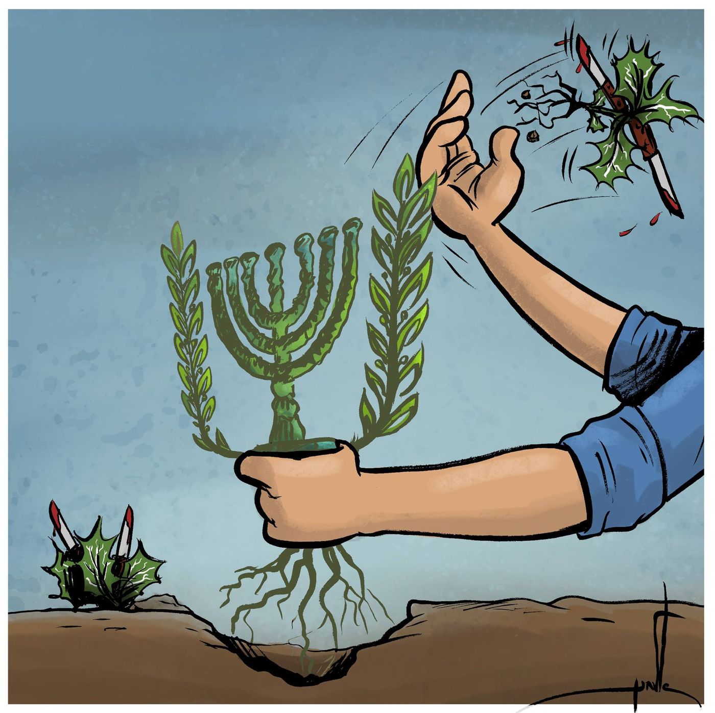 קריקטורה: עת לטעת ועת לעקור נטוע