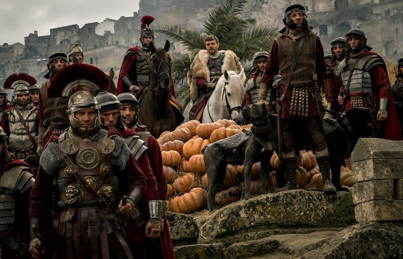 Main Cast center: Toby Kebbell plays Messala Severus and Pilou Asbaek plays Pontius Pilate in Ben-Hur from Metro-Goldwyn-Mayer Pictures and Paramount Pictures.
