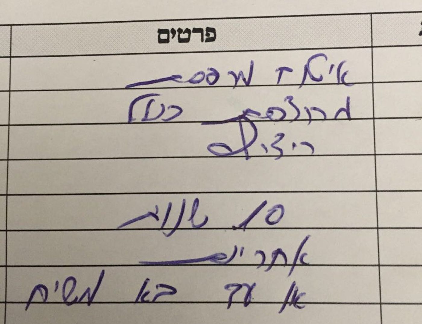 החשבונית שקיבל פולקמן (מתוך טוויטר)