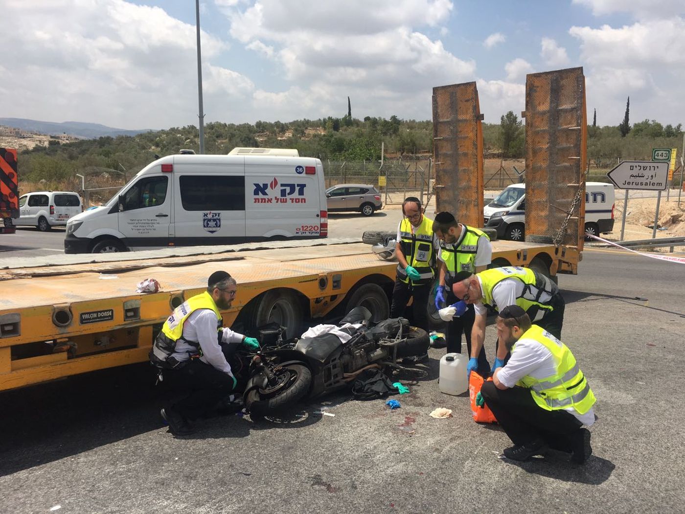 עורך דין מוכר נהרג בתאונת אופנוע בכביש 443