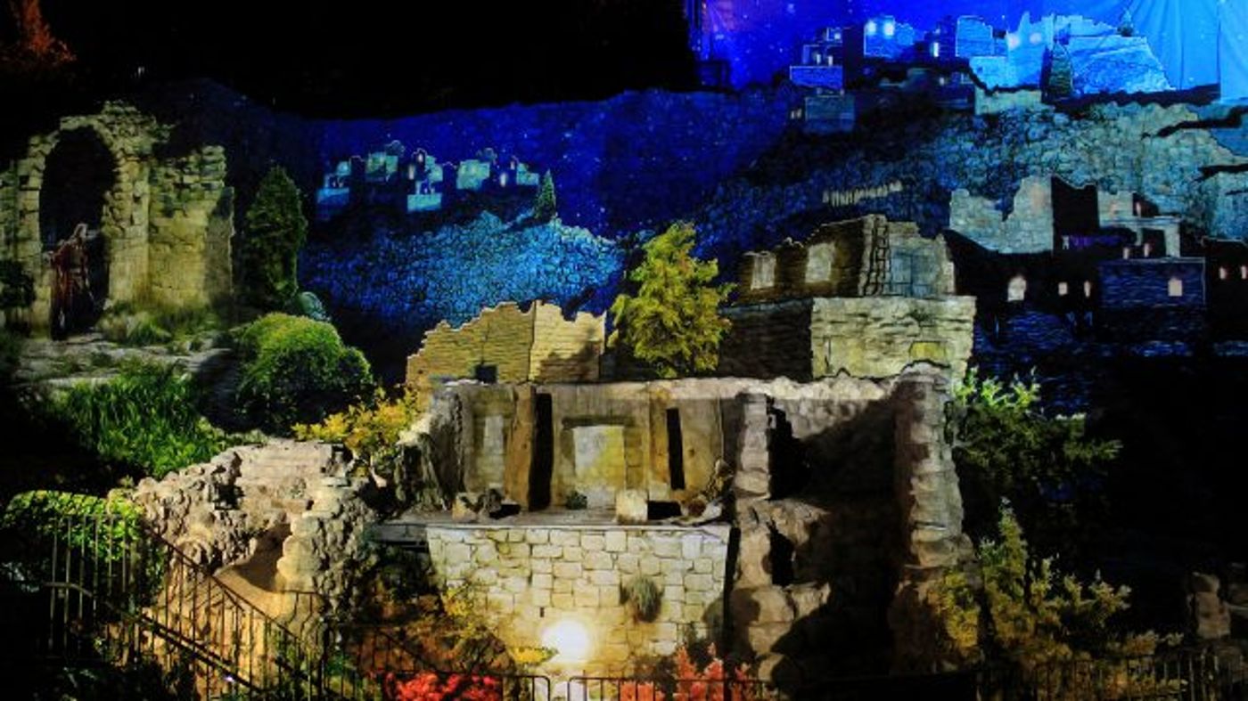 המיצג הללויה על העתיקות בעיר דוד (צילום באדיבות חברת AVS)