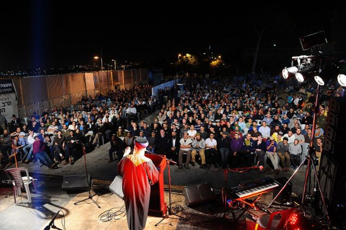 הראשון לציון הרב יצחק יוסף נושא דברים במשמר (מנדי הכטמן)