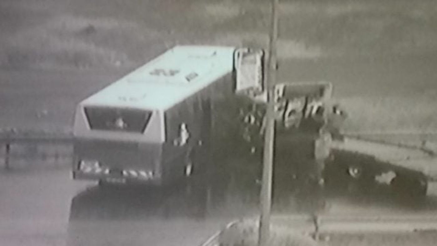 התנגשות האוטובוס ורכב הגרר