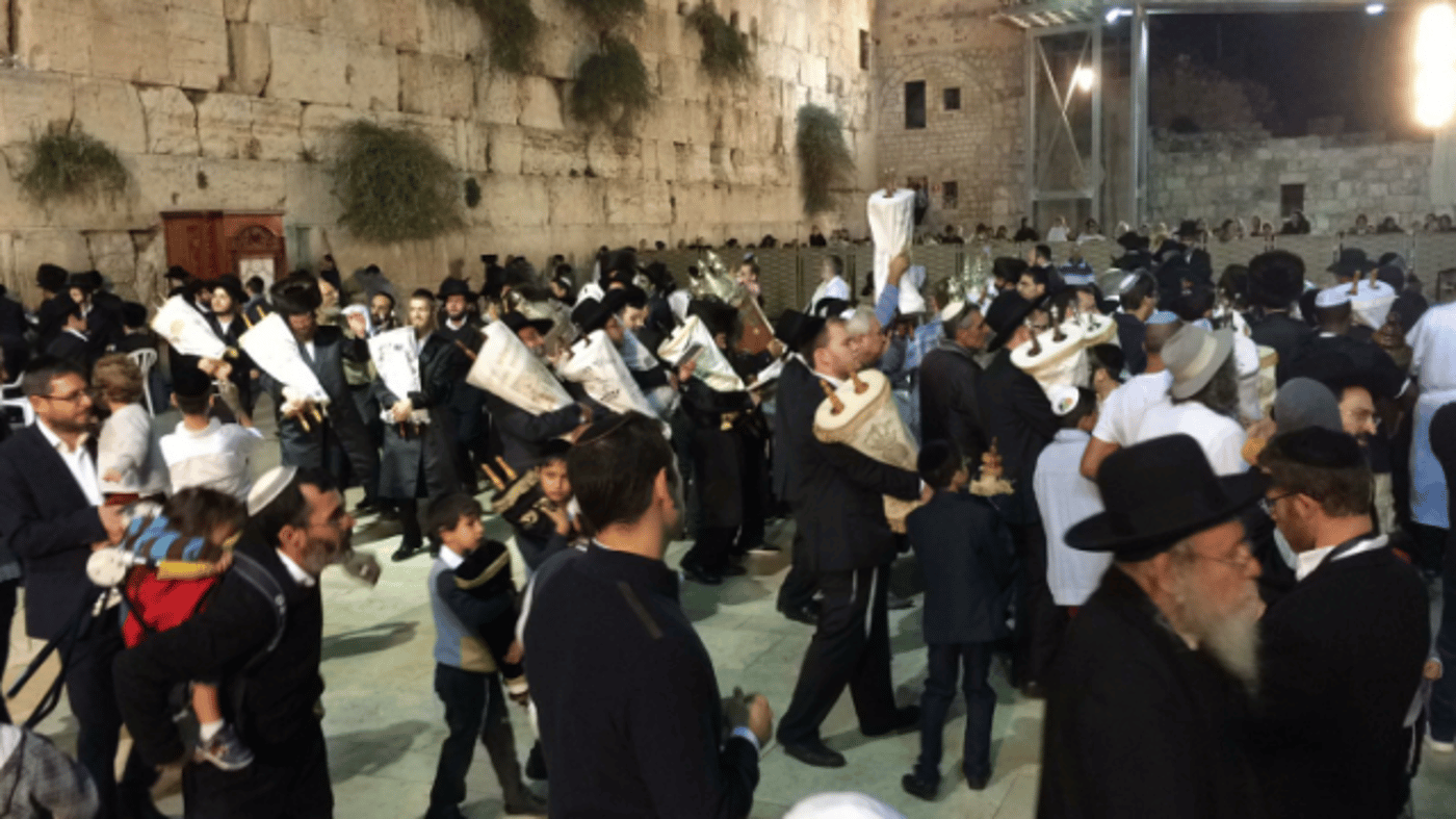 שידור חי: לראשונה הקפות שניות בכותל