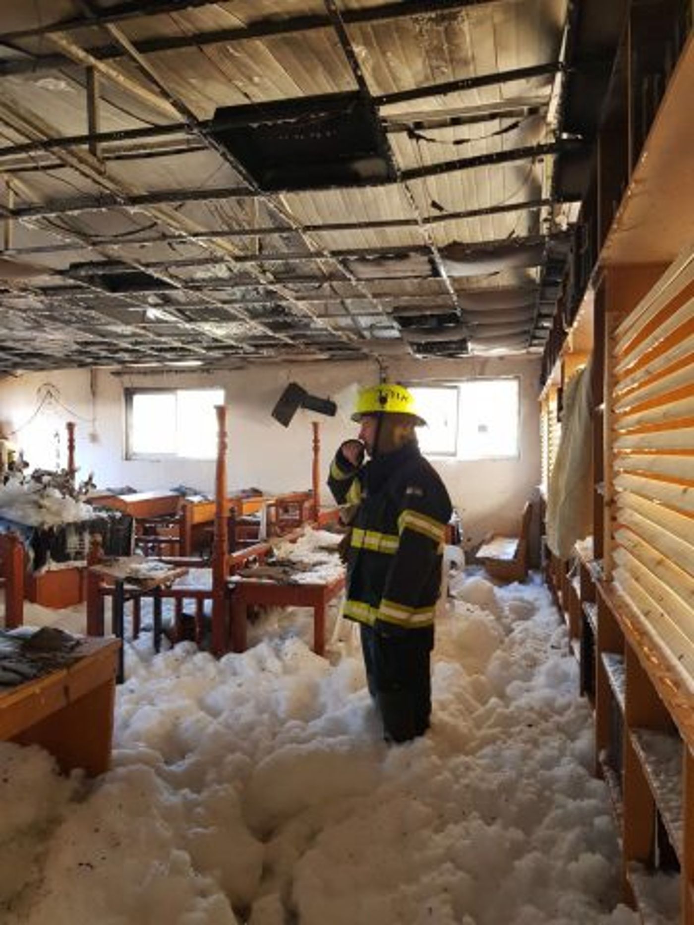 בית הכנסת בכפר גדעון עלה באש – ספרי התורה ניצלו
