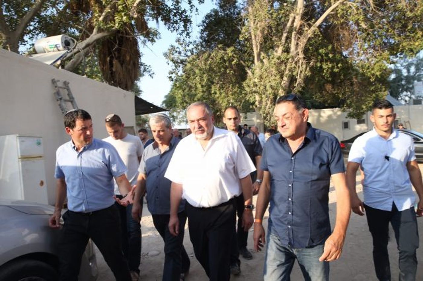 ליברמן עם ראשי מועצת יש"ע (מירי צחי)
