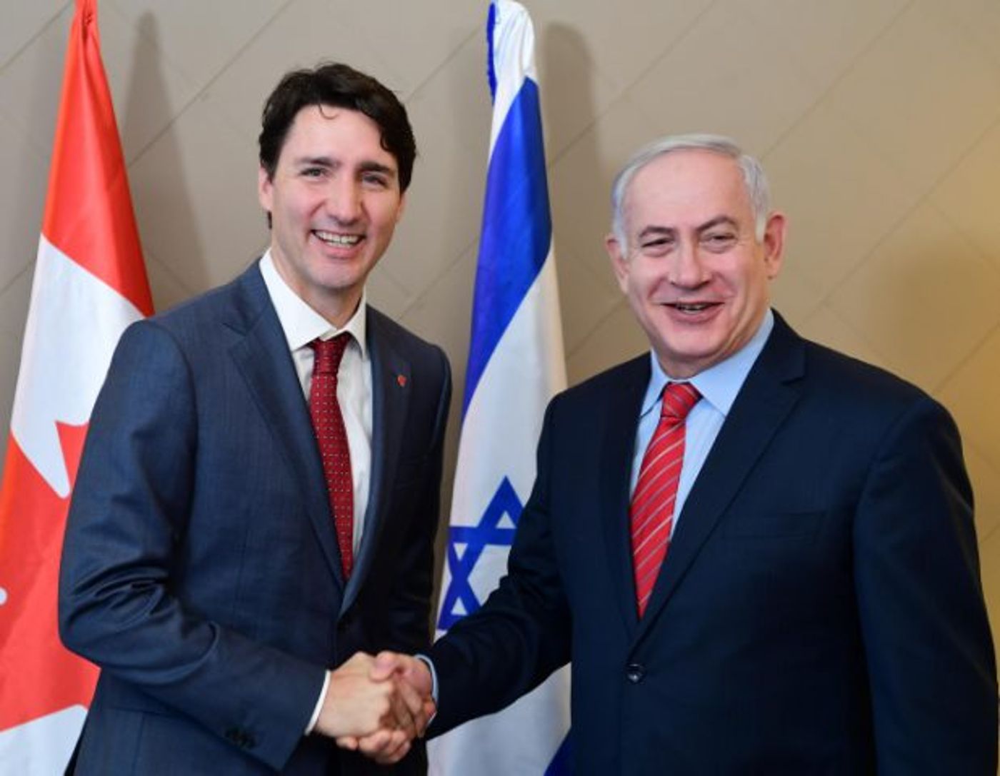 ראש הממשלה בנימין נתניהו עם ראש ממשלת קנדה ג'סטין טרודו