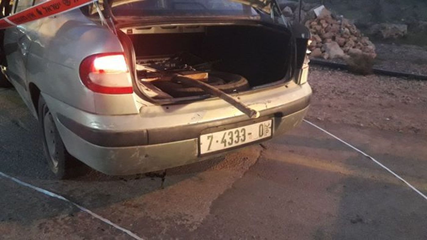 רכב המחבל עמו הגיע לש.ג