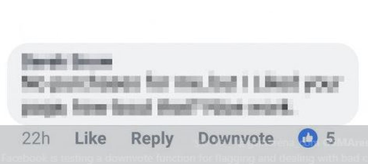 ככה זה נראה. כפתור ה-Downvote החדש
