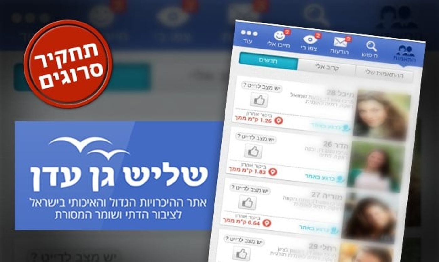 בנות דתיות מוטרדות מינית באתר 'שליש גן עדן'