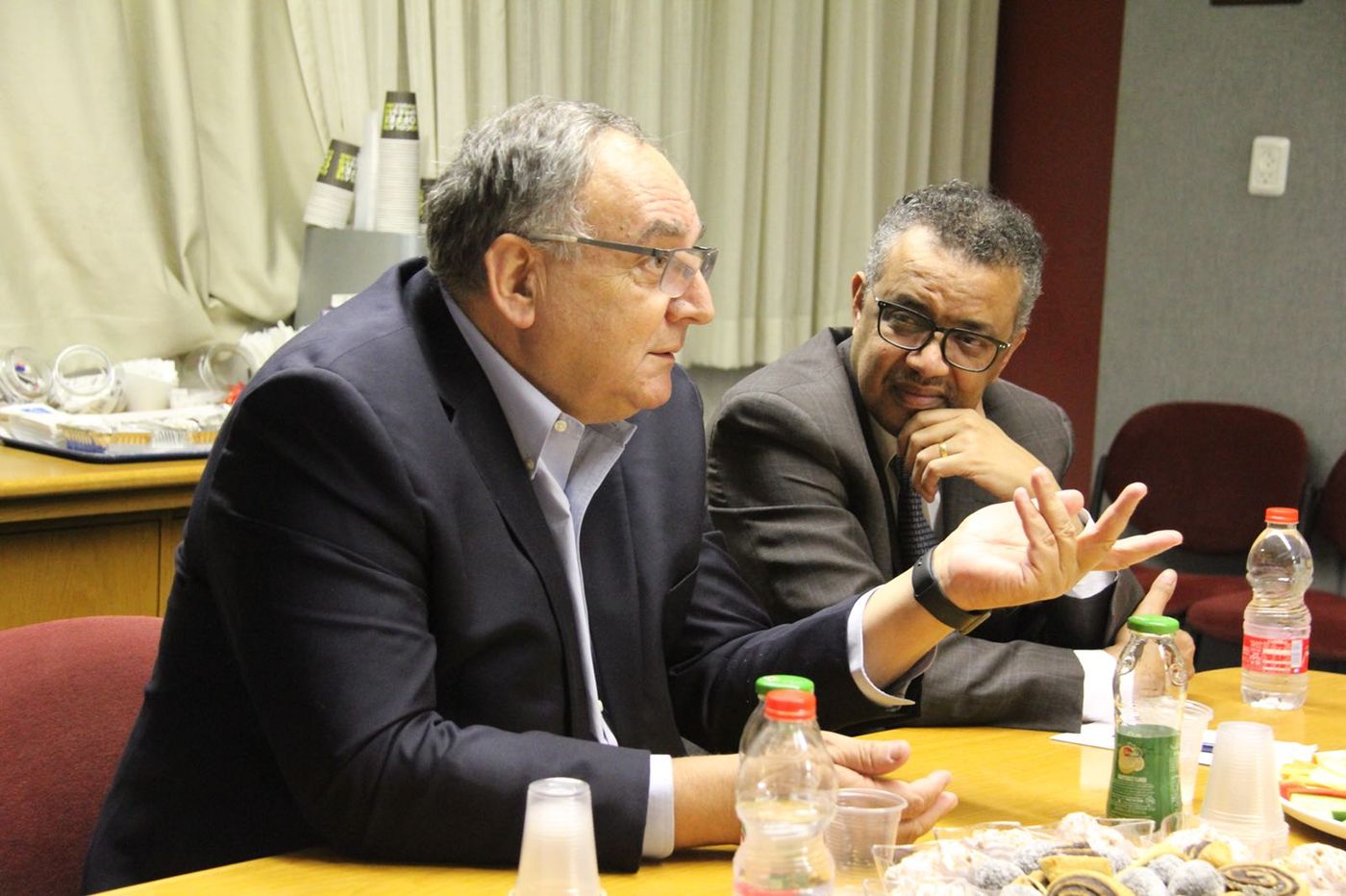 ביקור מפתיע: מנכ"ל ארגון הבריאות העולמי בהדסה