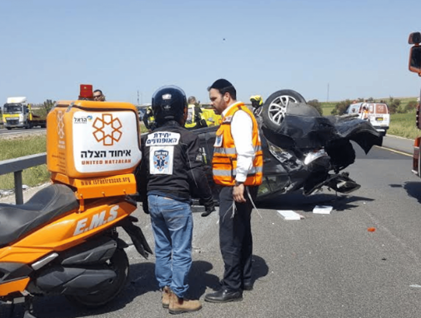 החובש בזירת התאונה- חבר הכנסת. צפו