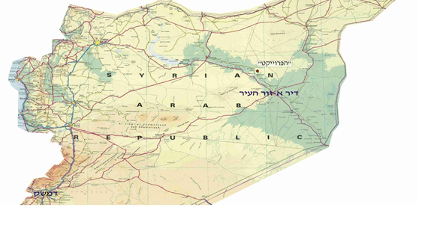 מפת האיזור (מתוך אתר צה"ל)