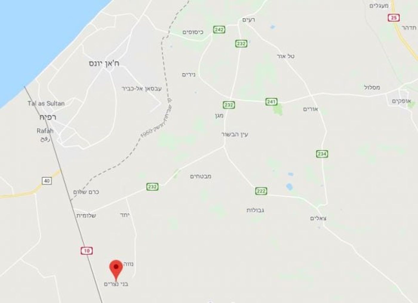 נווה ובני נצרים, 8 ק"מ מהגבול