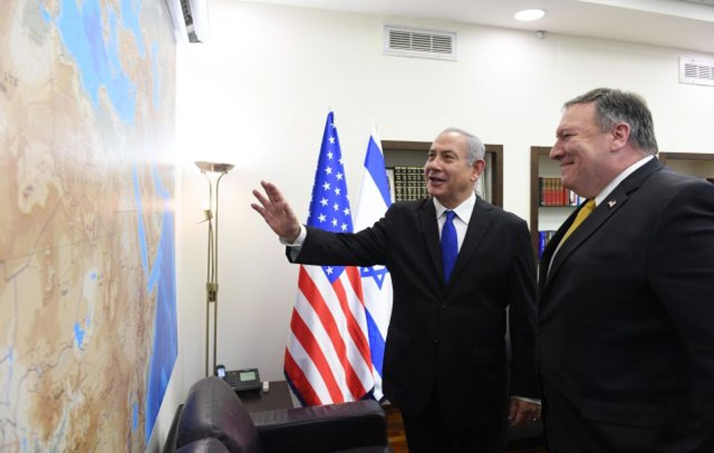 "אתם שותפים חשובים מאין כמותכם". מייק פומפאו עם ראש הממשלה