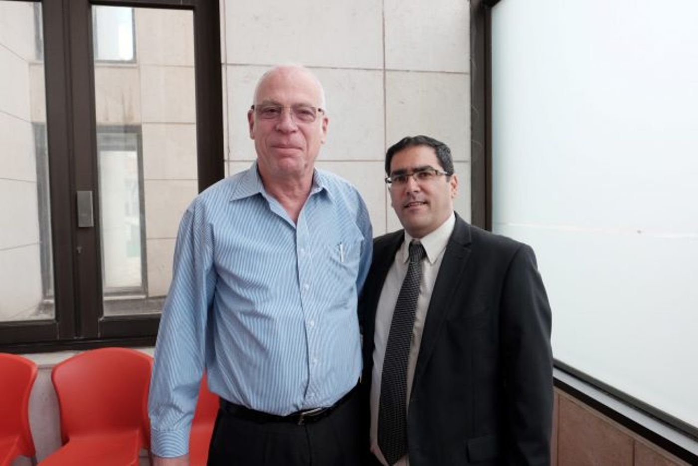 השר אורי אריאל והמנכ"ל שר-שלום ג'רבי