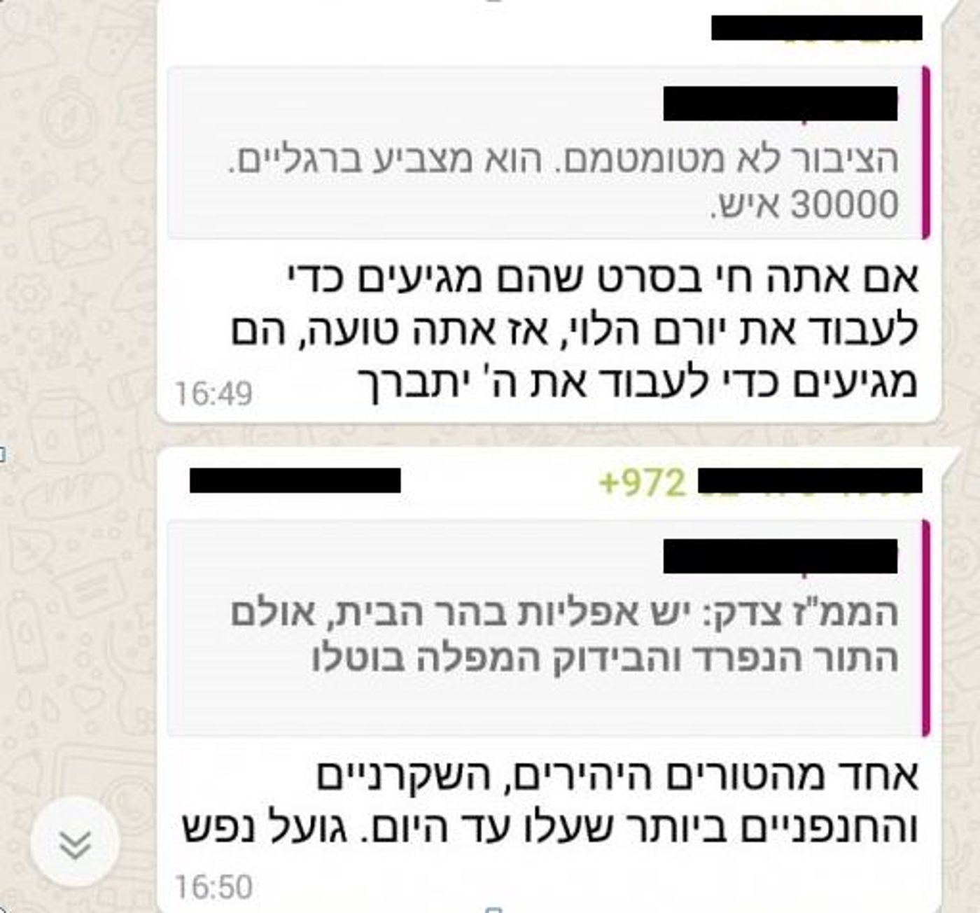 הסכסוכים הפנימיים של ארגוני הר הבית נחשפים
