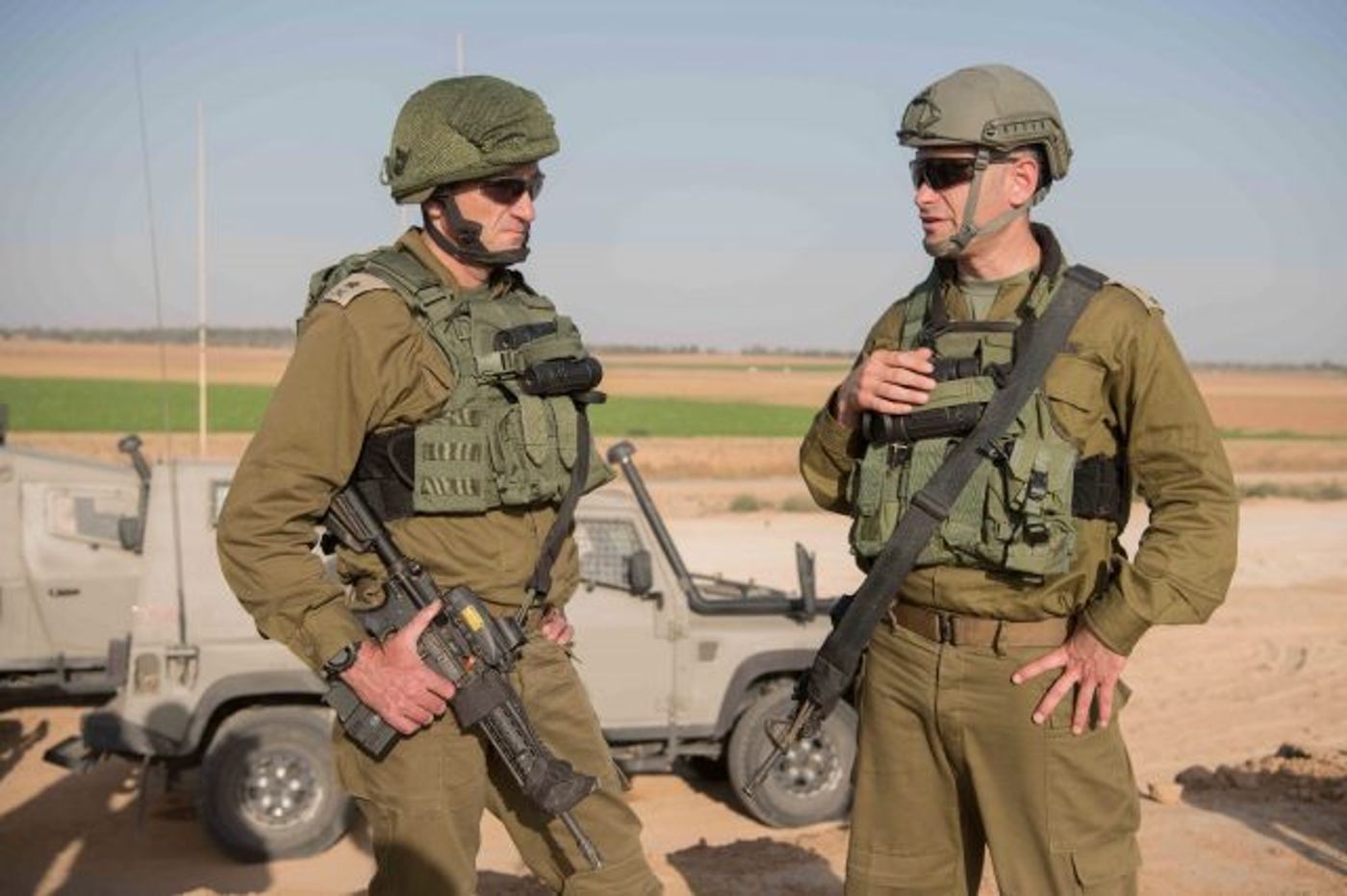 סיור מפקד פיקוד דרום בגבול עזה ביום שישי