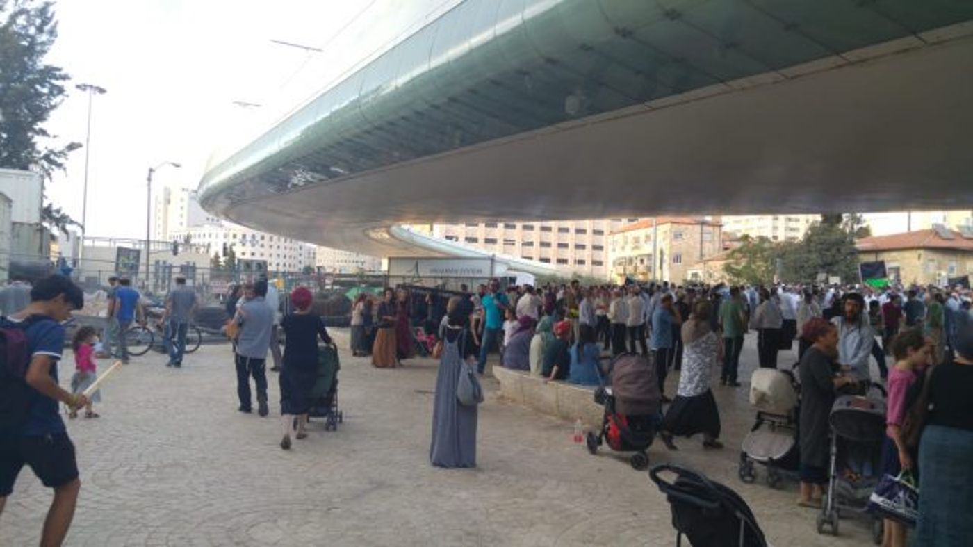 גלריה • הפגנת הישיבות כנגד מצעד הלהט"ב בירושלים