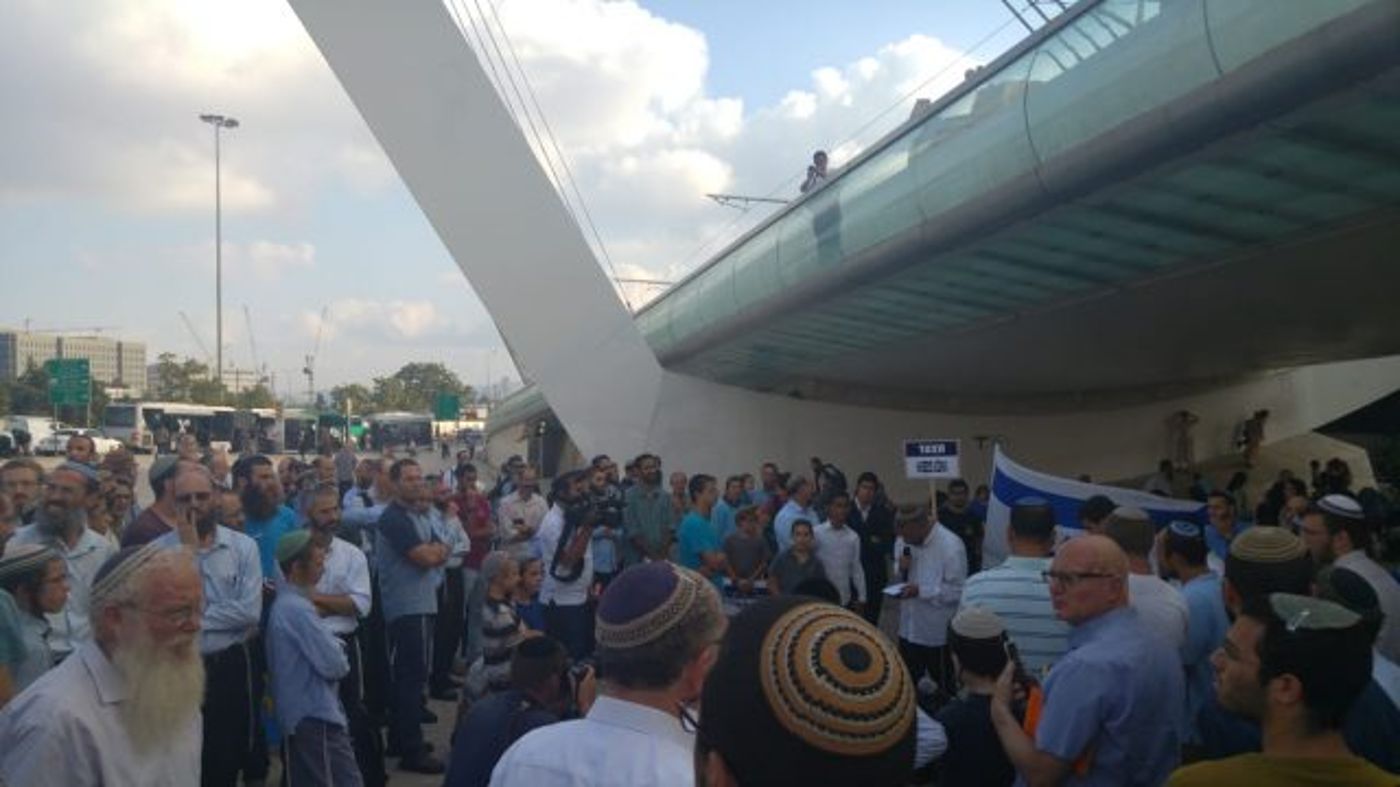 גלריה • הפגנת הישיבות כנגד מצעד הלהט"ב בירושלים