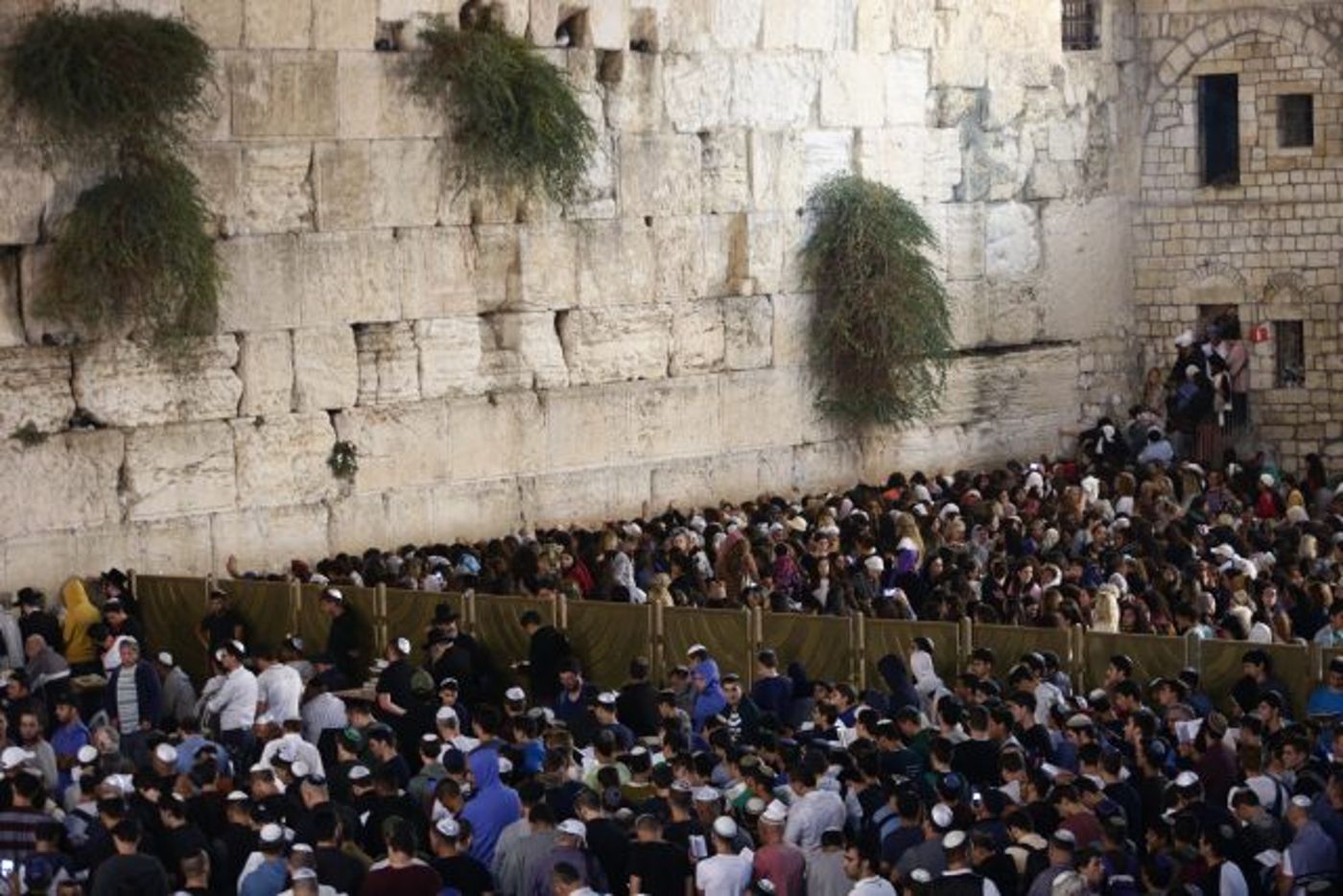 רגע לפני יום כיפור: המונים בסליחות בכותל • גלריה
