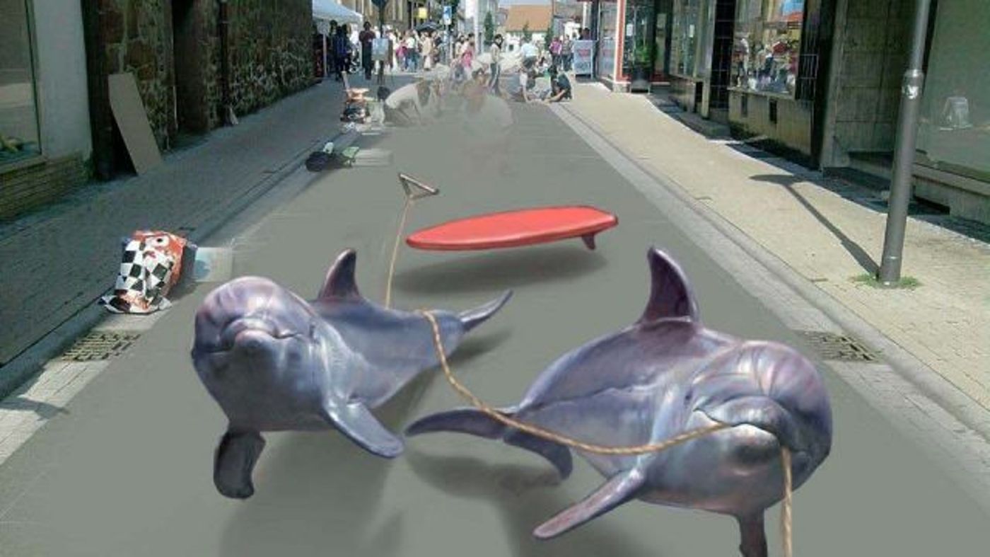 פסטיבל לציורי מדרכות ב-3D