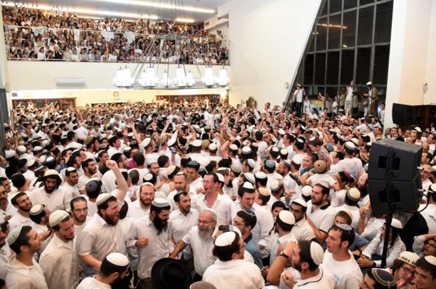 גלרית ענק: שמחת בית השואבה ב'מרכז הרב'. צפו