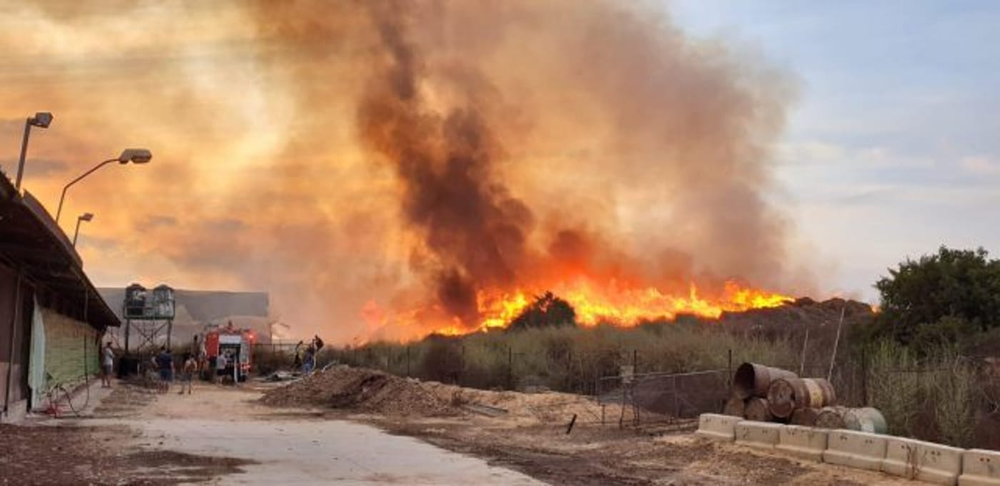 תיעוד: השריפה הגדולה ביותר בגלל טרור הבלונים