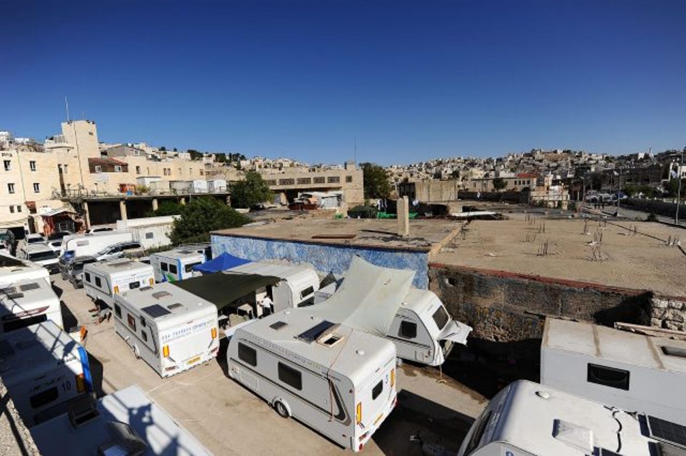 חניון הקראוונים בשכונת אברהם אבינו (הישוב היהודי בחברון)