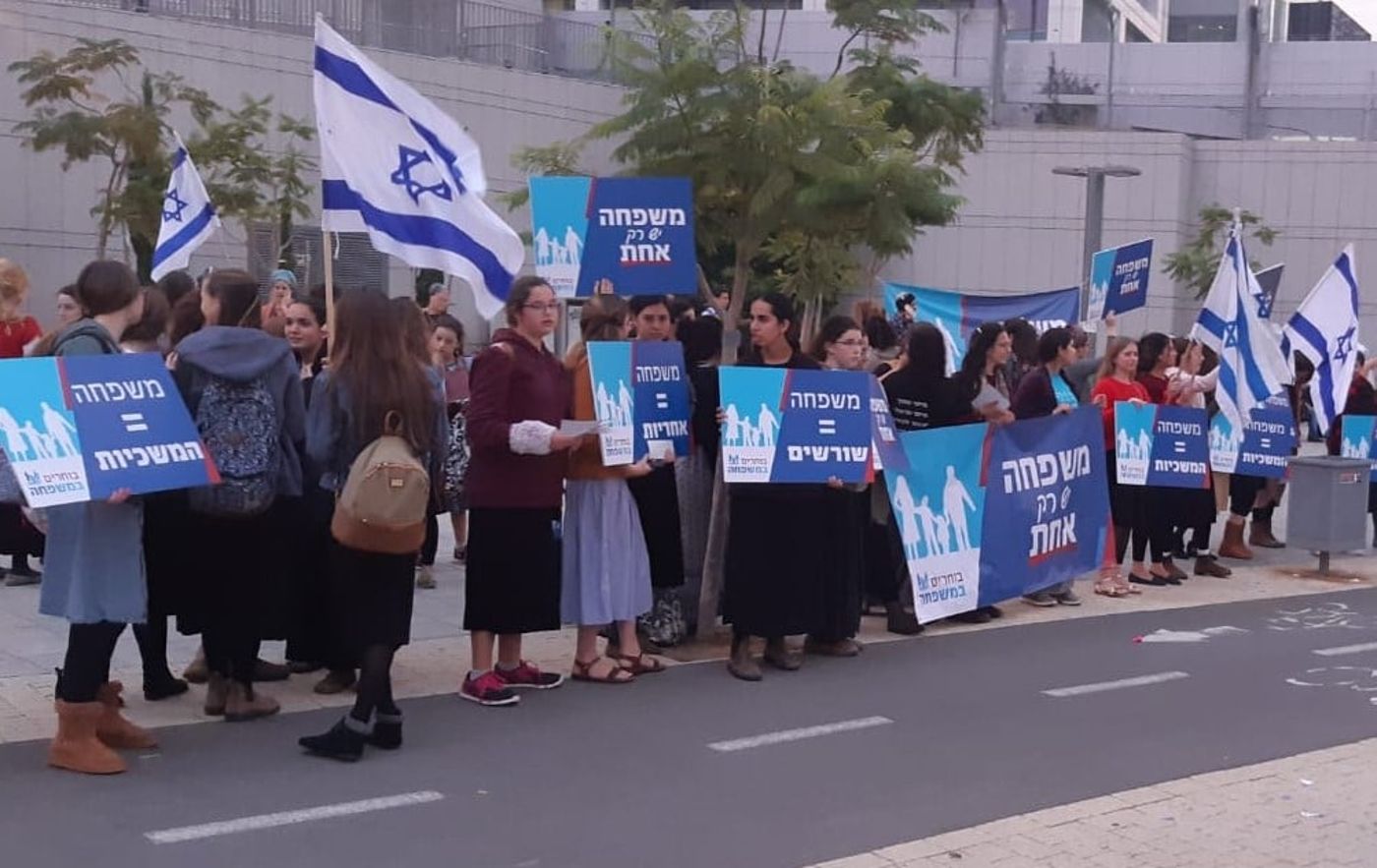 צפו: הפגנה לערכי המשפחה, "לא הומופובים"