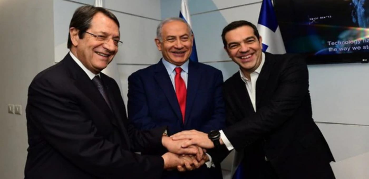 נתניהו ומנהיגי יוון וקפריסין