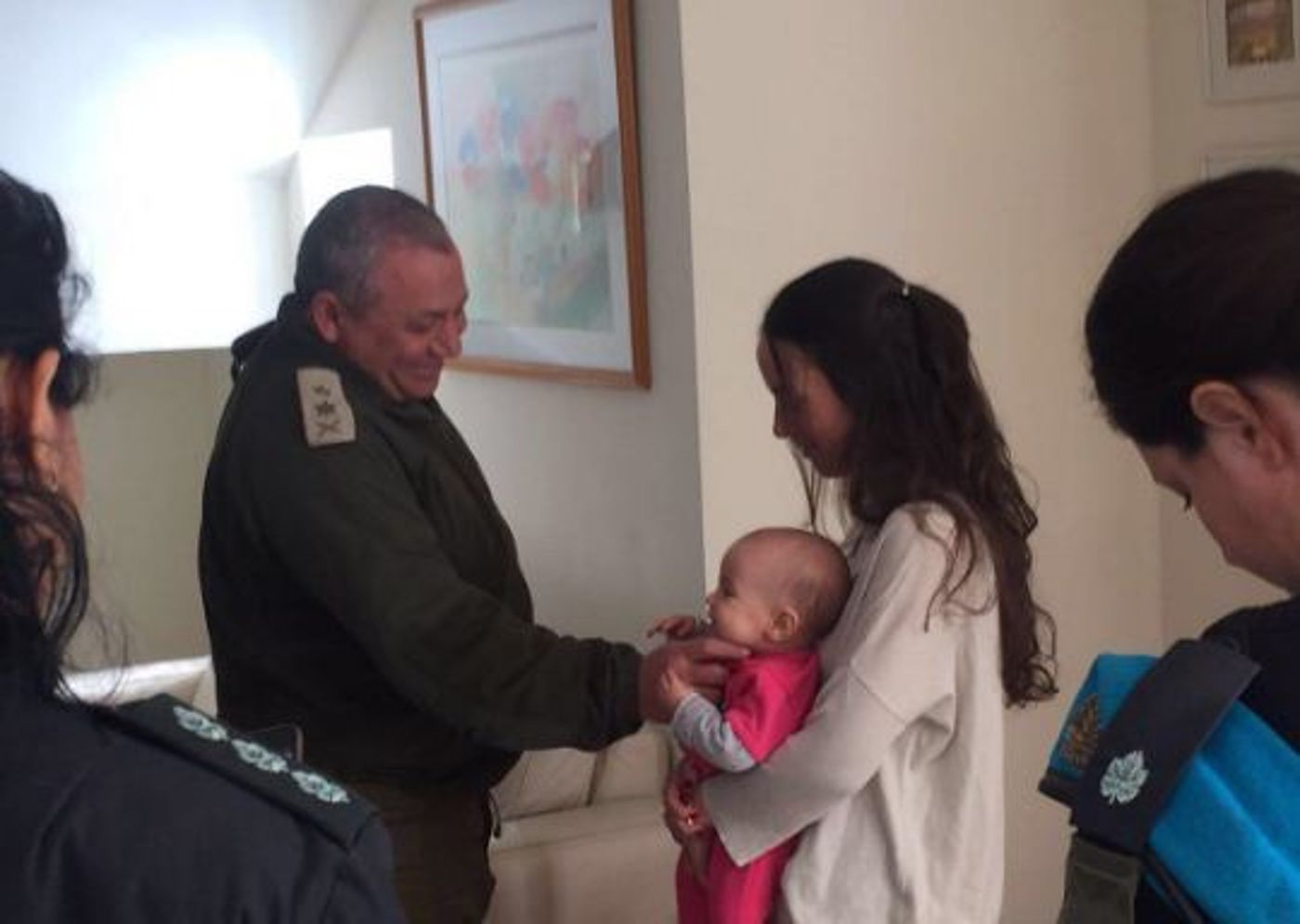 הרמטכ"ל במהלך פגישה עם משפחתו של ינאי טוביה ויסמן ז"ל