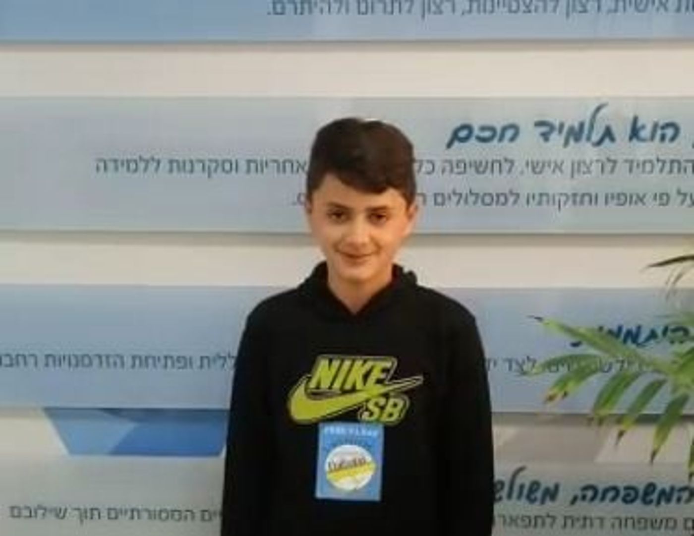 תלמיד בכיתה ח' שבר את השיא הארצי בתחרות הפאי