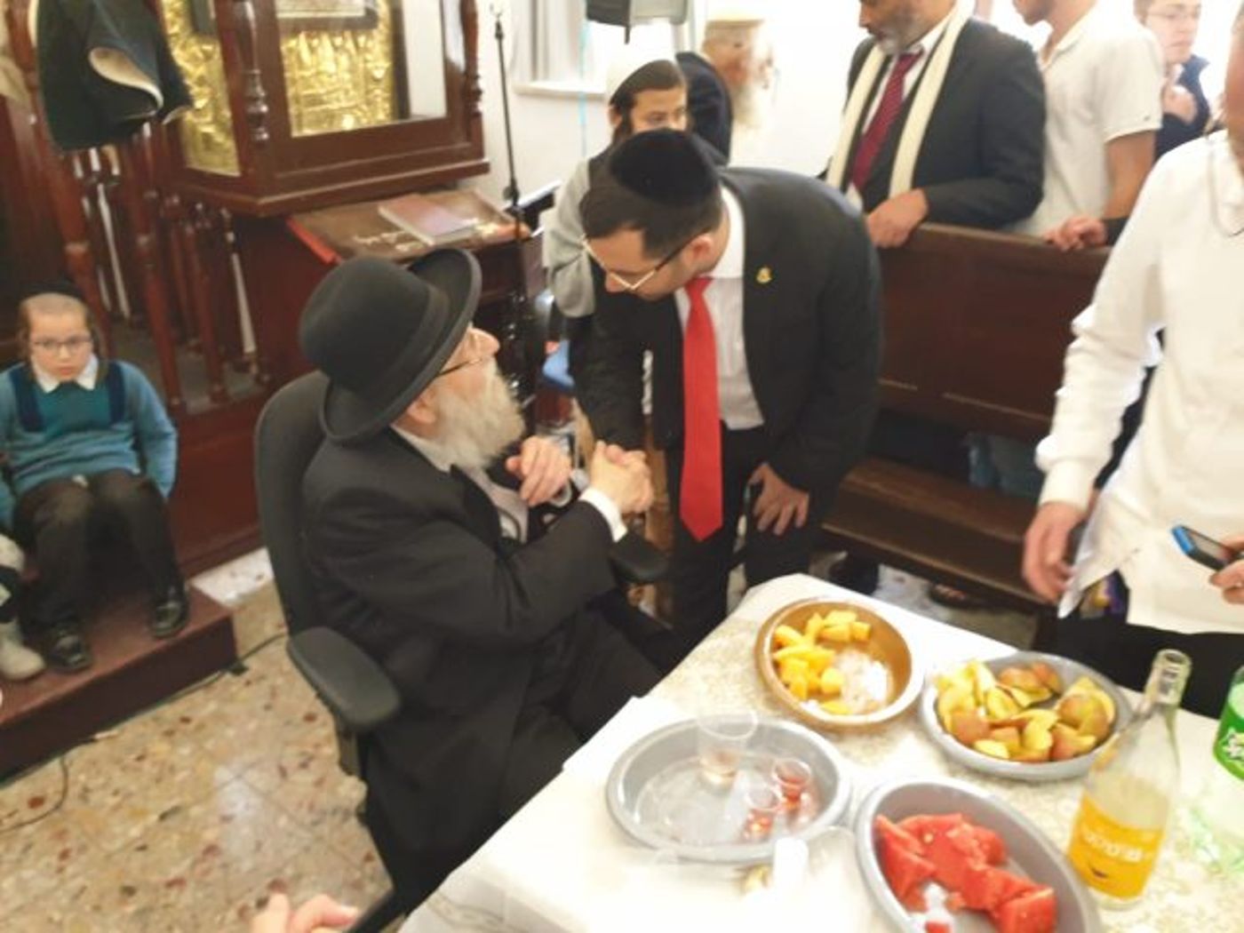 גלרייה: הקבלת פני רבו עם רבה של ירושלים