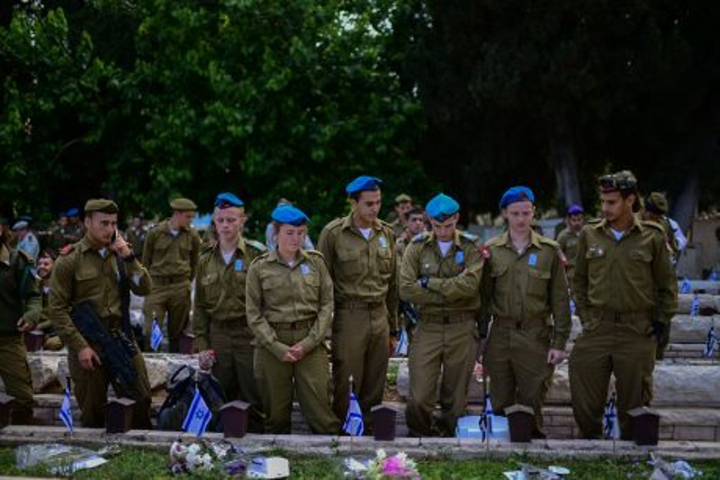 טקס בבית העלמין "נחלת יצחק בתל אביב