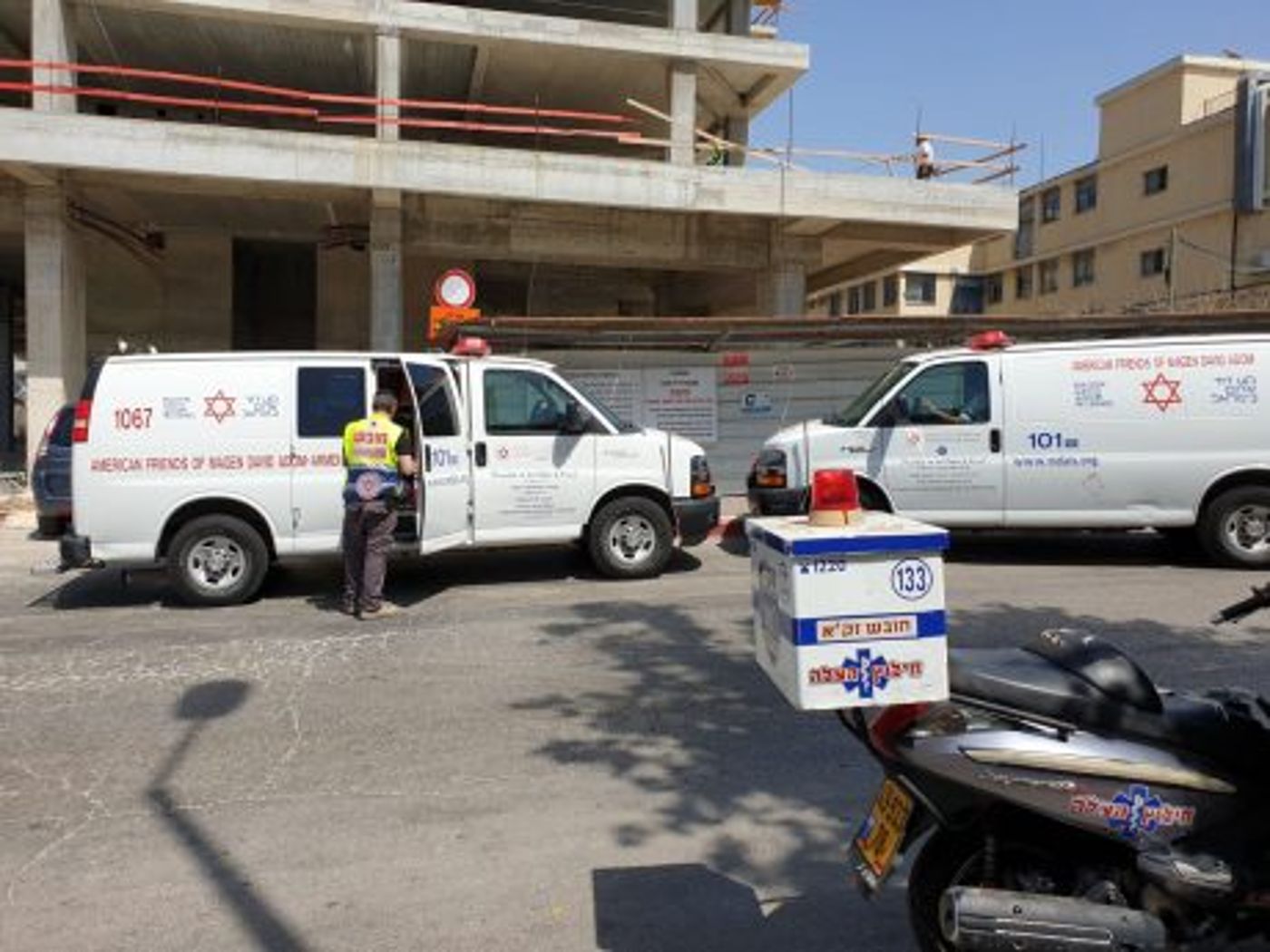 זירת האסון בפ"ת