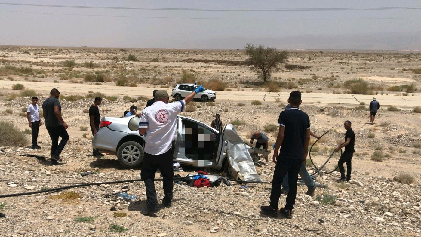 תאונה קטלנית בערבה: 2 ילדות הרוגות, 5 פצועים