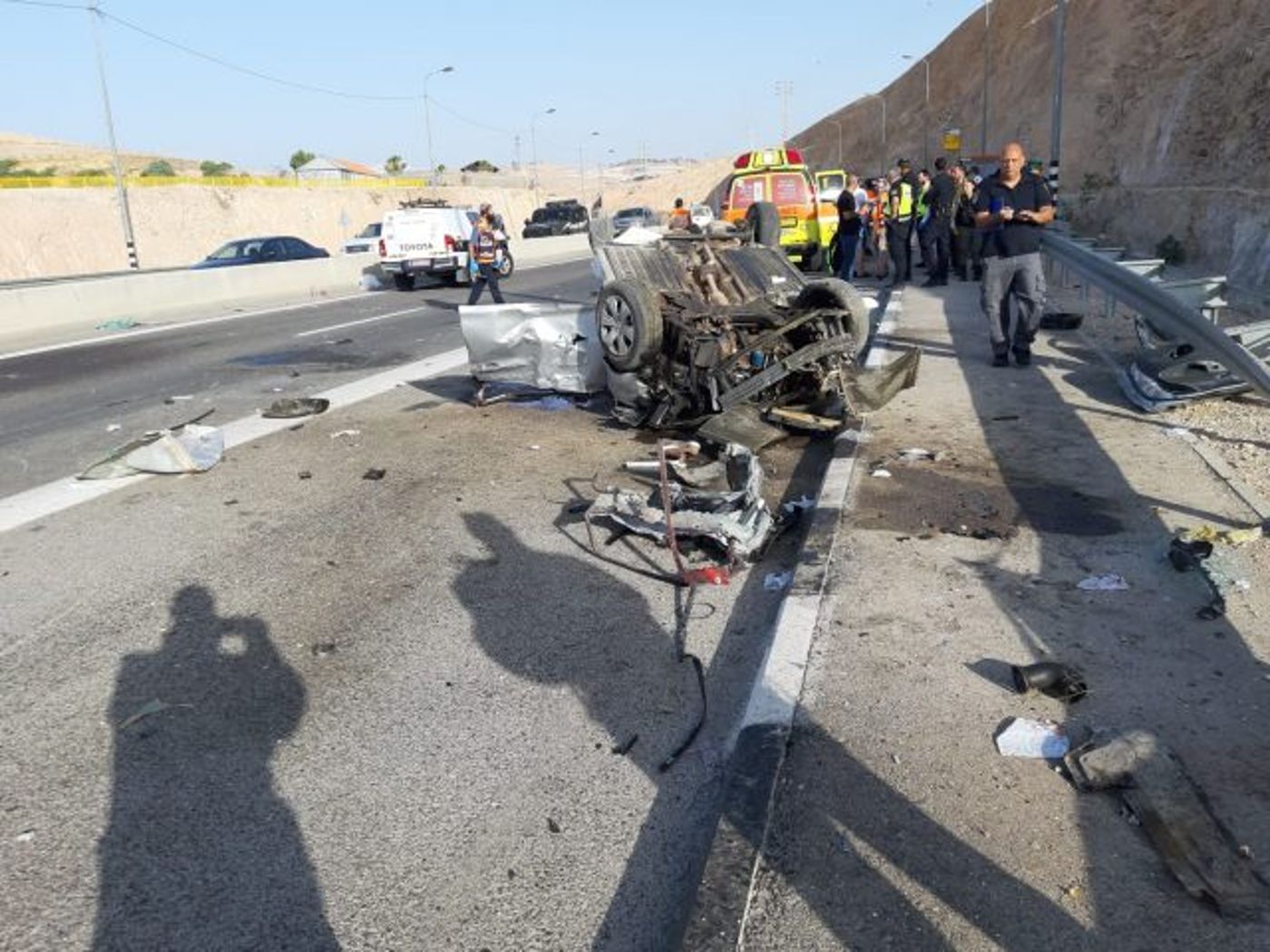 שני הרוגים בתאונת דרכים קשה ליד מצפה יריחו