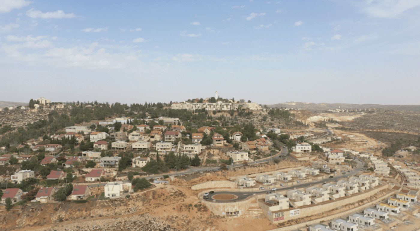 היישוב כרמי שילה במבט מהאוויר. באדיבות המצלם