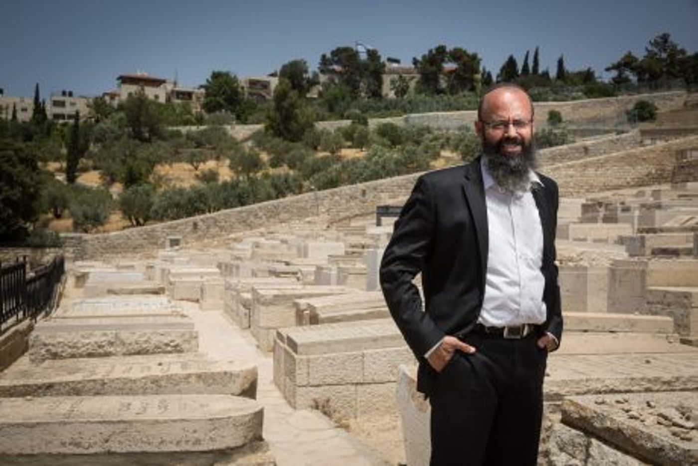 הרב הורוביץ בהר הזיתים (הדס פרוש/פלאש90)