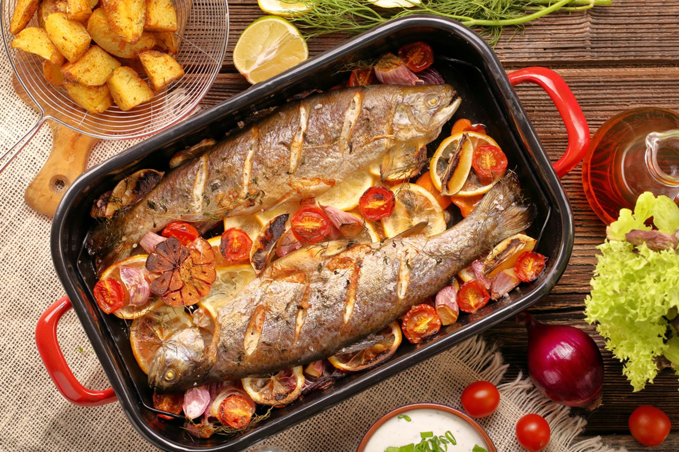 סורגים שבת: מתכון לדגים בתנור תוך 20 דקות