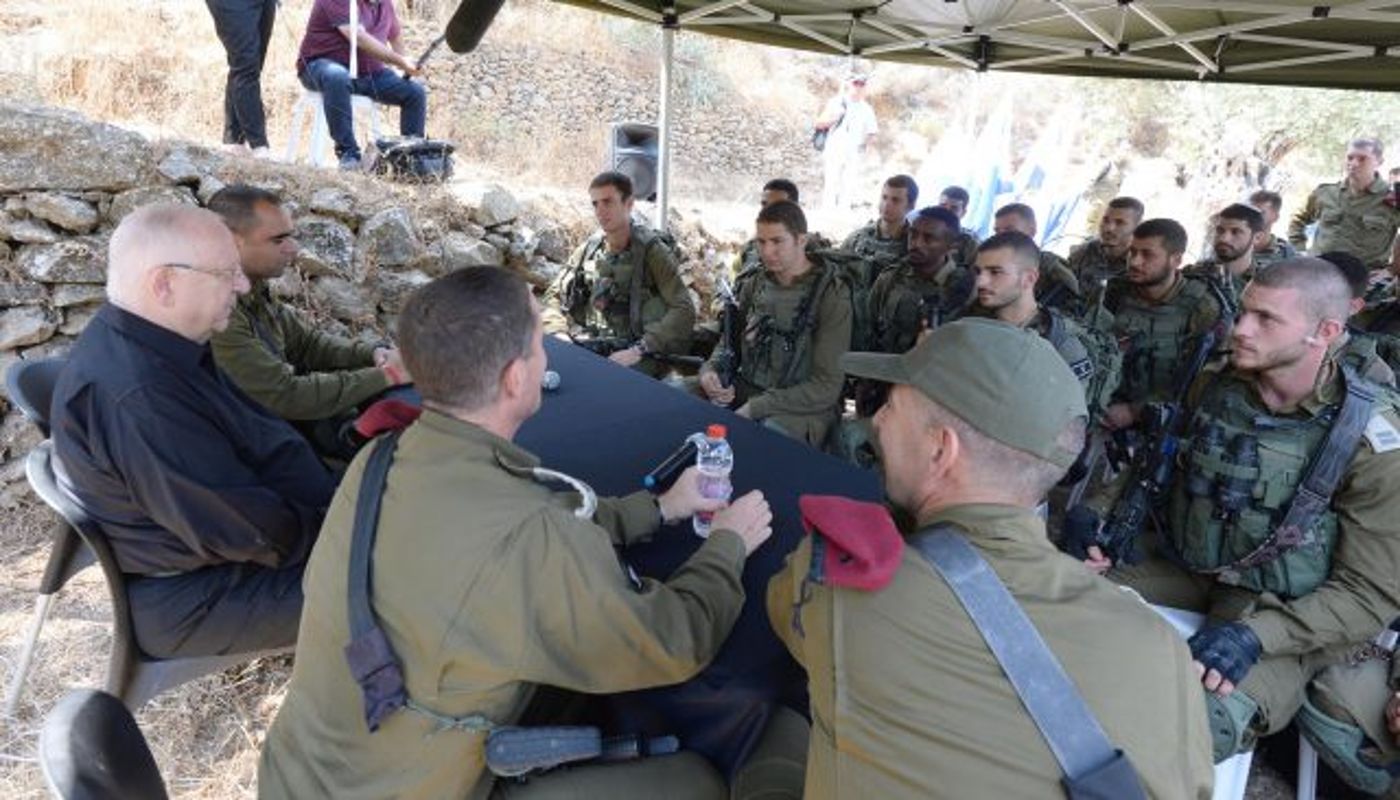 ריבלין במעיין דני: "רואה כאן היום את מורכבות הגזרה"