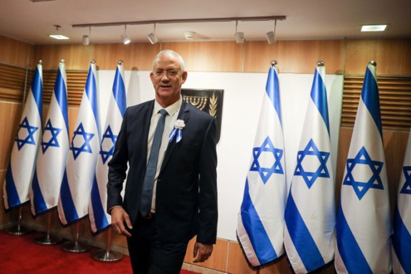 בני גנץ בפתיחה החגיגית לפני השבעת הכנסת