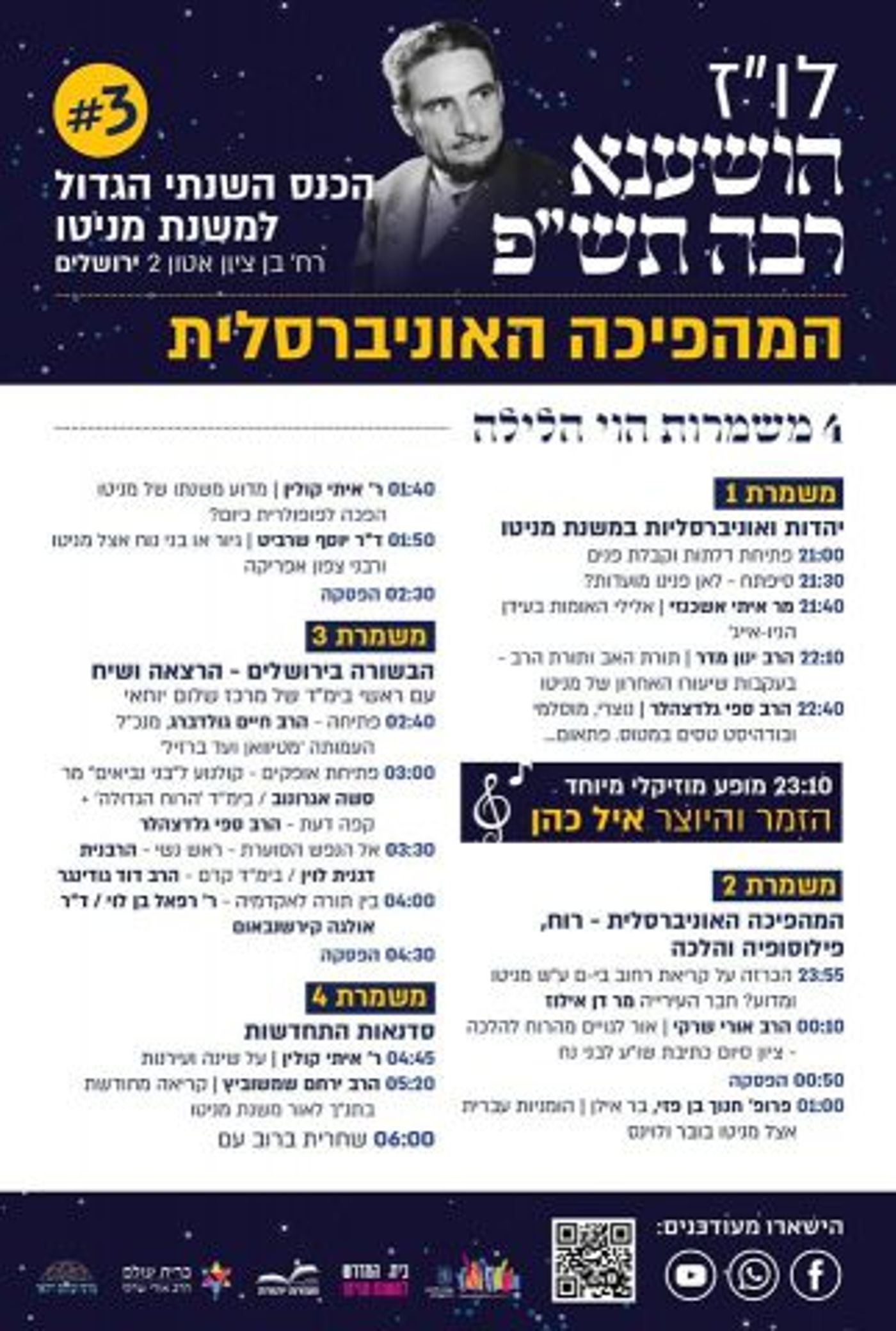 הושענה רבה "המהפיכה האוניברסלית" נקרא ערב הלימוד שמארגנים מספר ארגונים ובראשם 'ברית עולם' של הרב אורי שרקי.