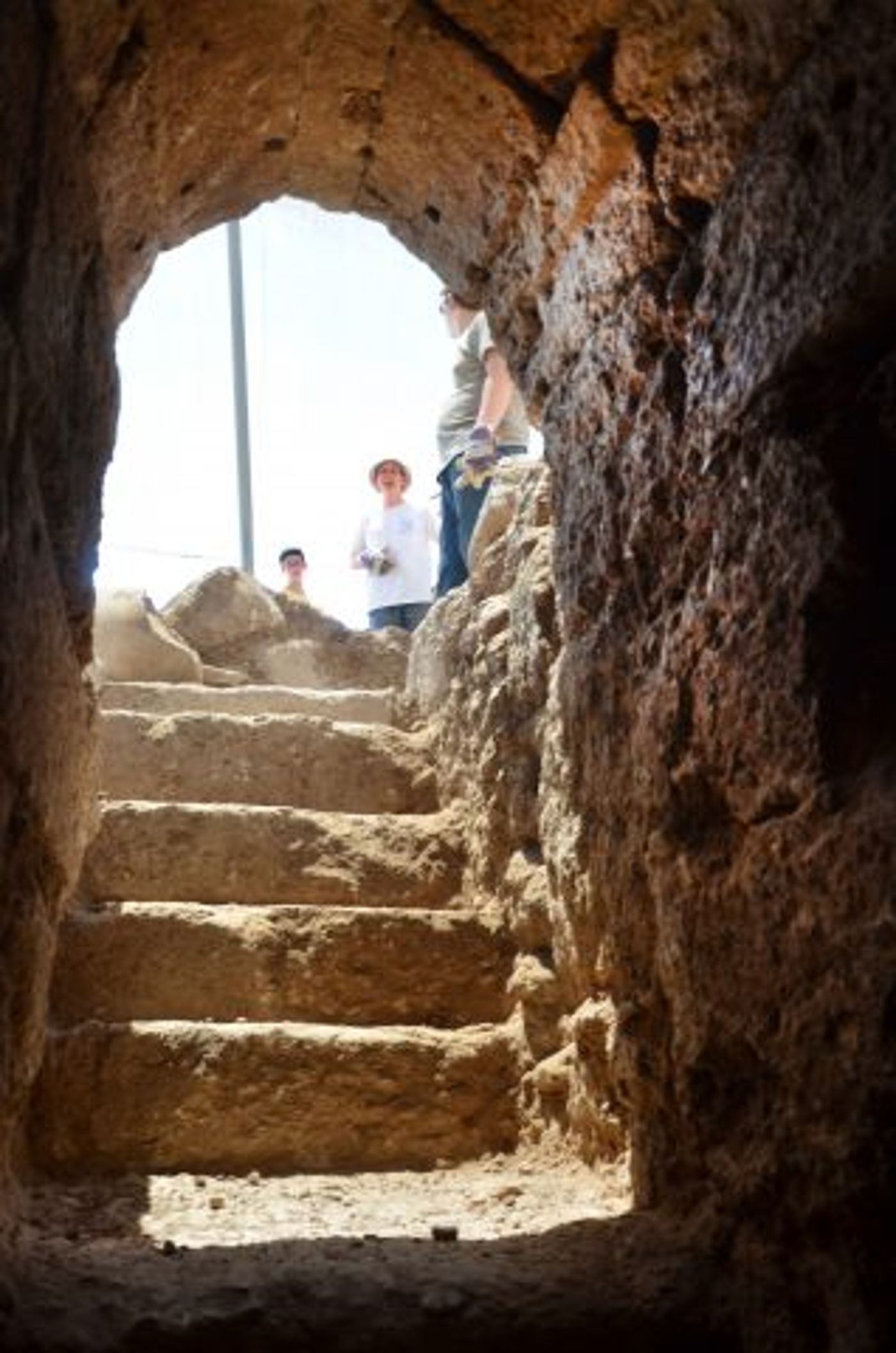 גרם המדרגות של הקריפטה – מבט מבפנים.